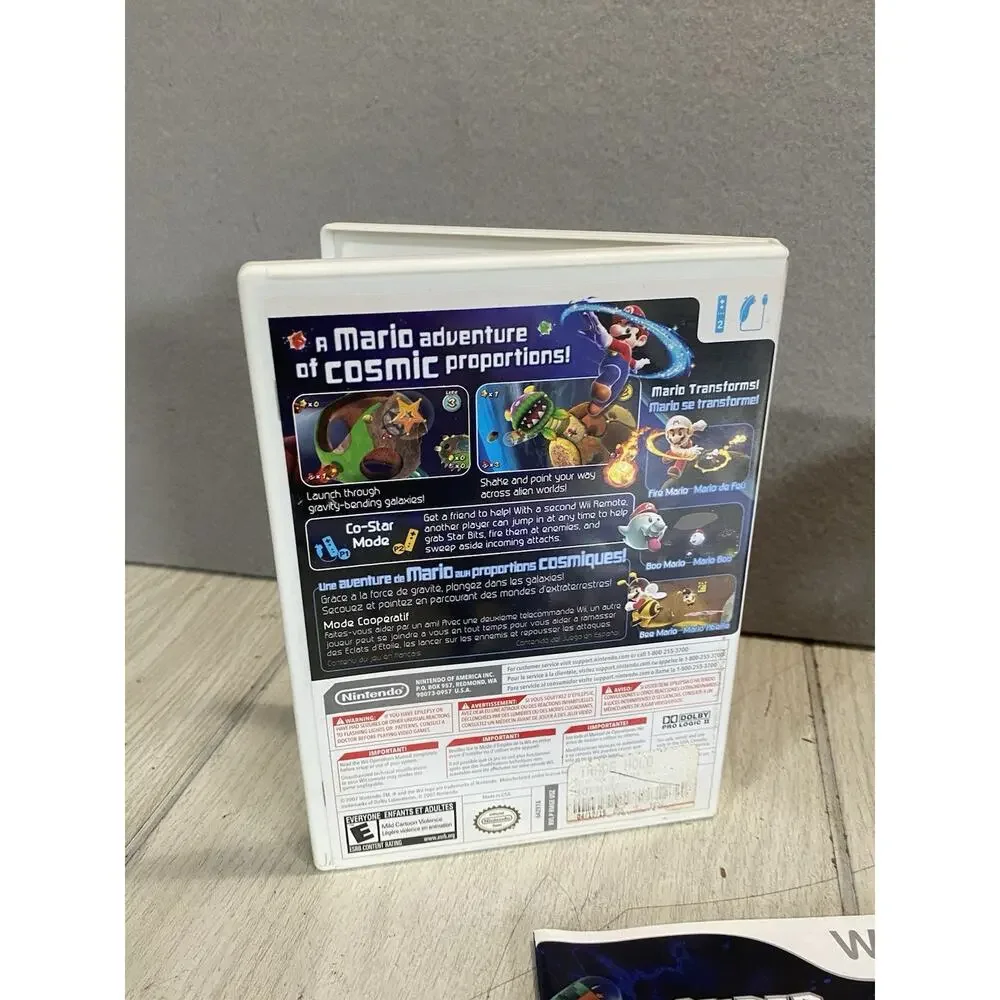 Super Mario Galaxy Nintendo Wii Video Game CIB Complete With Manual TESTED